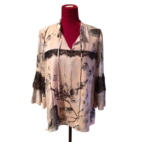 NWT Karl Langerfeld Blouse/top Sz Large - Picture 1 of 5